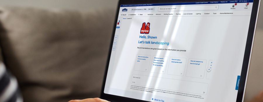 Lowe's Mylow AI shopping advisor